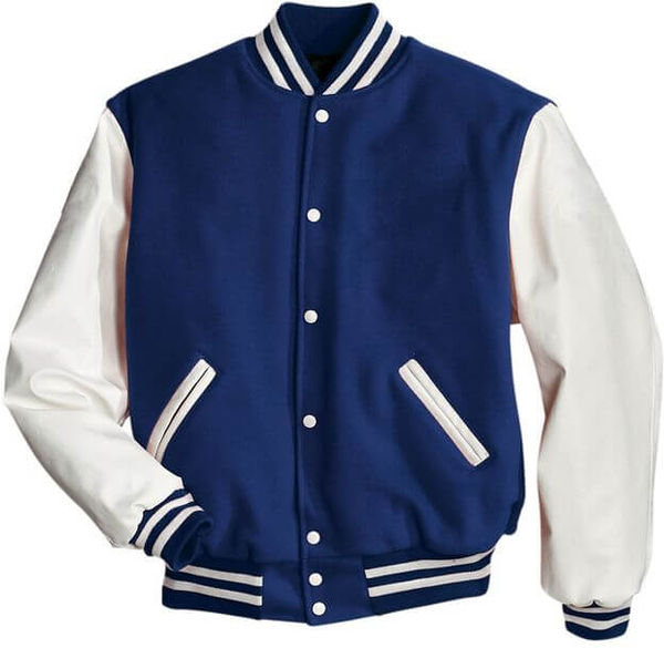Am image of a Custom Holloway Award Jacket in Dark Royal/White!