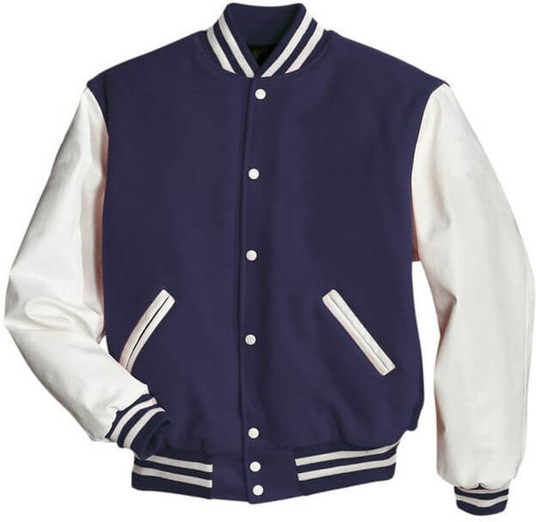 Am image of a Custom Holloway Award Jacket in Dark Navy/White!