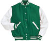 Am image of a Custom Holloway Varsity Jacket in Kelly/White!