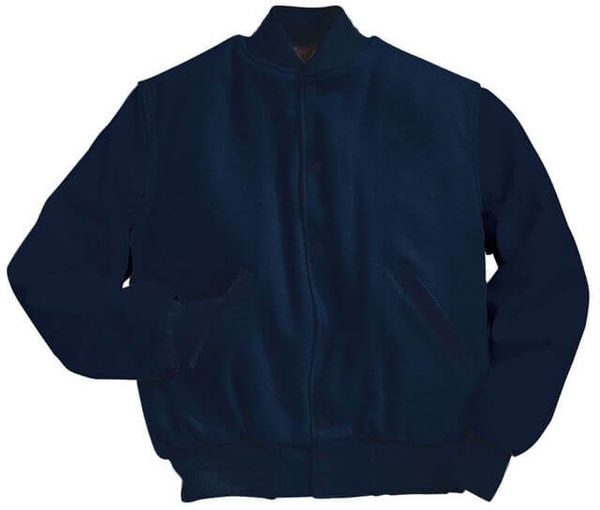 Am image of a Custom Holloway Varsity Jacket in Dark Navy!