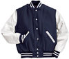 Am image of a Custom Holloway Varsity Jacket in True Navy/White!