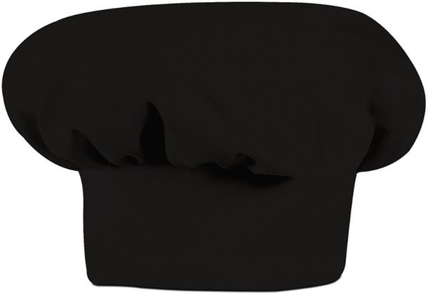 Am image of a Custom Chef Designs Chef Hat in Black!