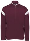 Am image of a Custom Holloway Limitless Jacket in Maroon/White!