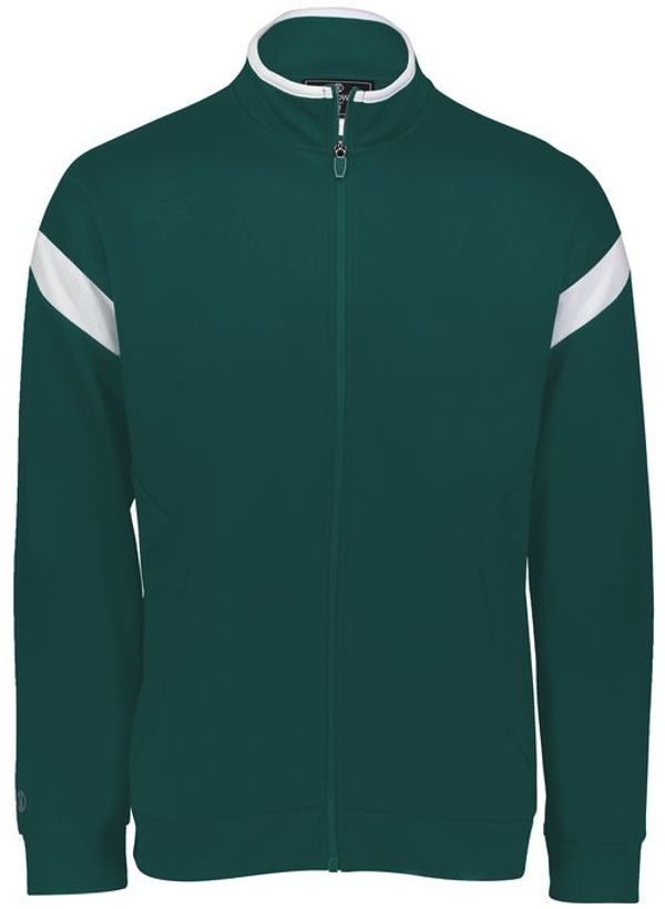 Am image of a Custom Holloway Limitless Jacket in Dark Green/White!