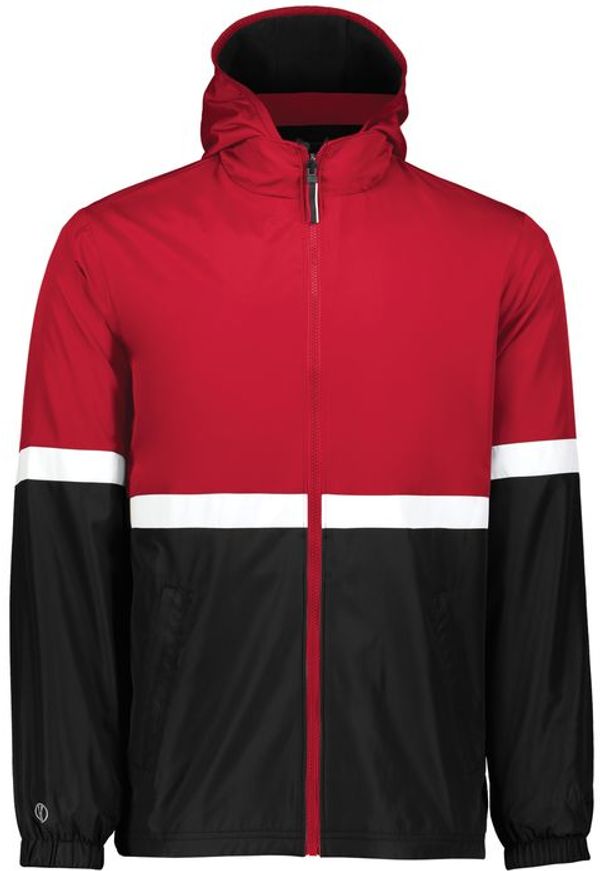 An image of a Custom Holloway Turnabout Reversible Jacket in Scarlet/Black!