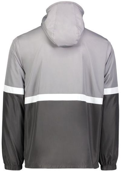 Am image of a Custom Holloway Turnabout Reversible Jacket in Athletic Grey/Carbon!