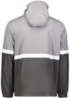 Am image of a Custom Holloway Turnabout Reversible Jacket in Athletic Grey/Carbon!