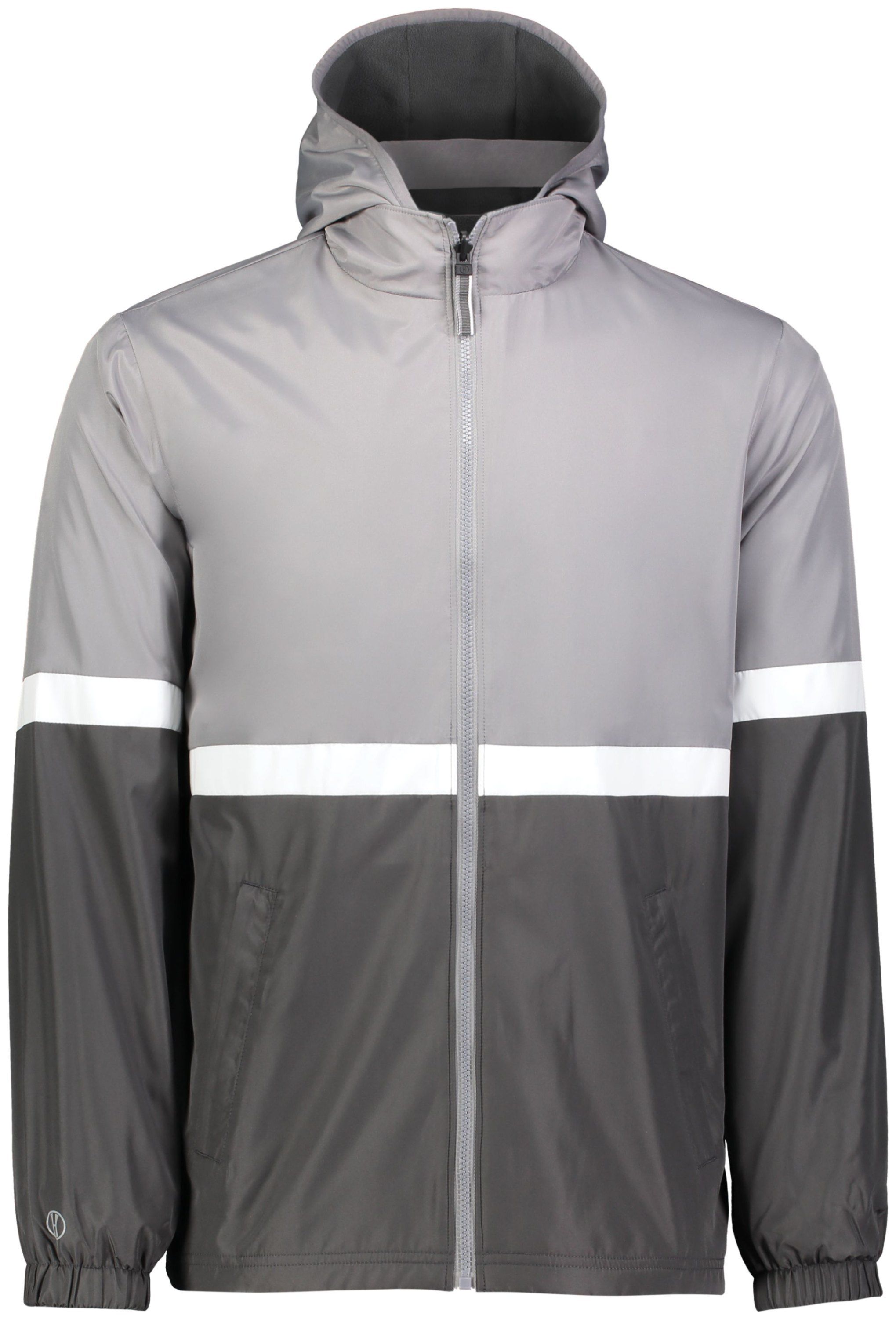 Holloway Youth Turnabout Reversible Jacket in Athletic Grey/Carbon