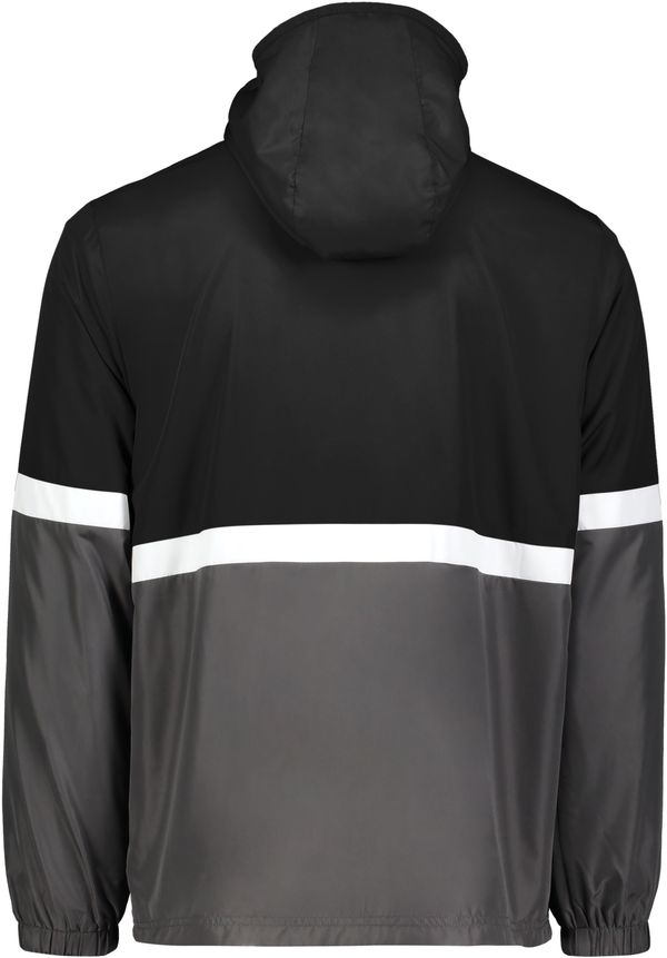 Am image of a Custom Holloway Youth Turnabout Reversible Jacket in Black/Carbon!