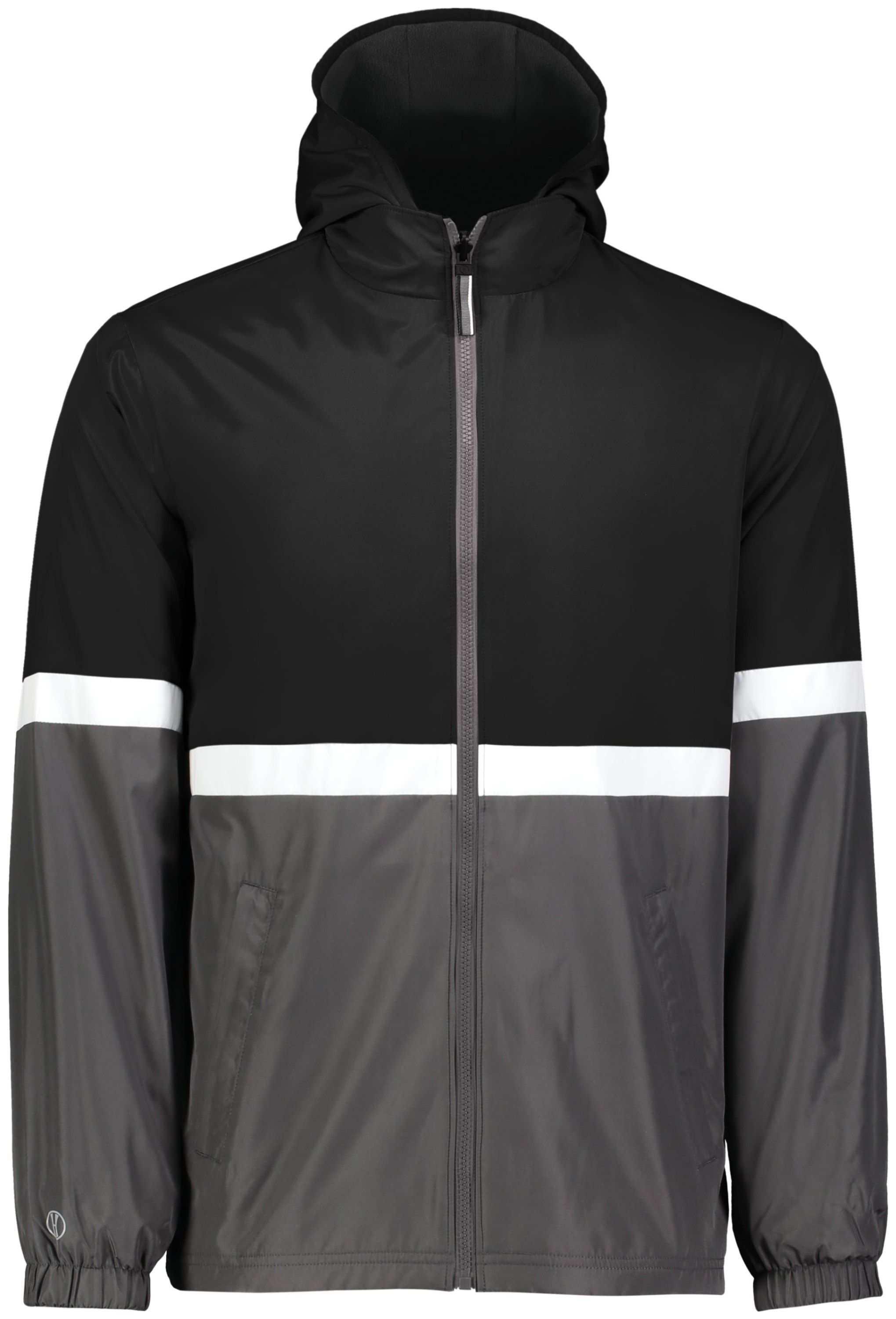 Holloway Youth Turnabout Reversible Jacket in Black/Carbon