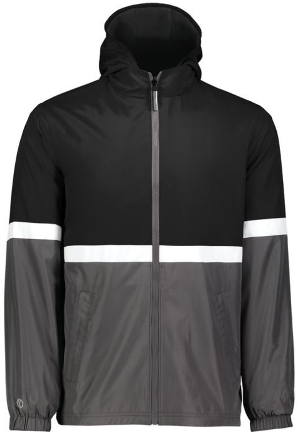 Am image of a Custom Holloway Turnabout Reversible Jacket in Black/Carbon!