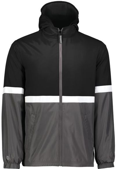 Am image of a Custom Holloway Turnabout Reversible Jacket in Black/Carbon!