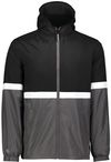 Am image of a Custom Holloway Turnabout Reversible Jacket in Black/Carbon!