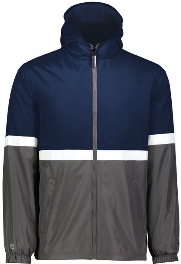 Am image of a Custom Holloway Turnabout Reversible Jacket in Navy/Carbon!
