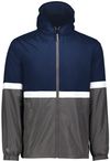 Am image of a Custom Holloway Turnabout Reversible Jacket in Navy/Carbon!