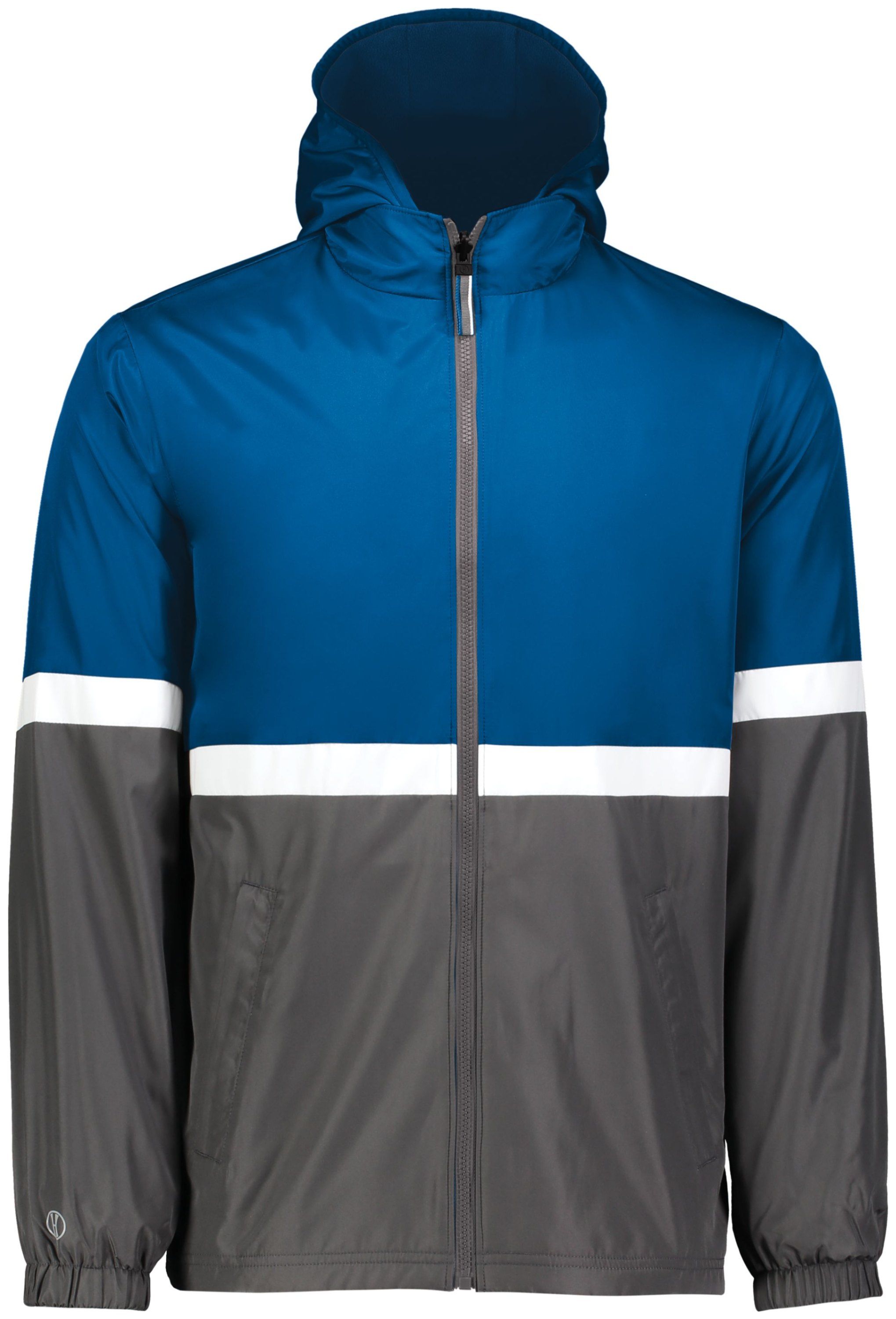 Holloway Youth Turnabout Reversible Jacket in Royal/Carbon