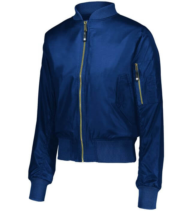 Navy blue clearance bomber jacket womens