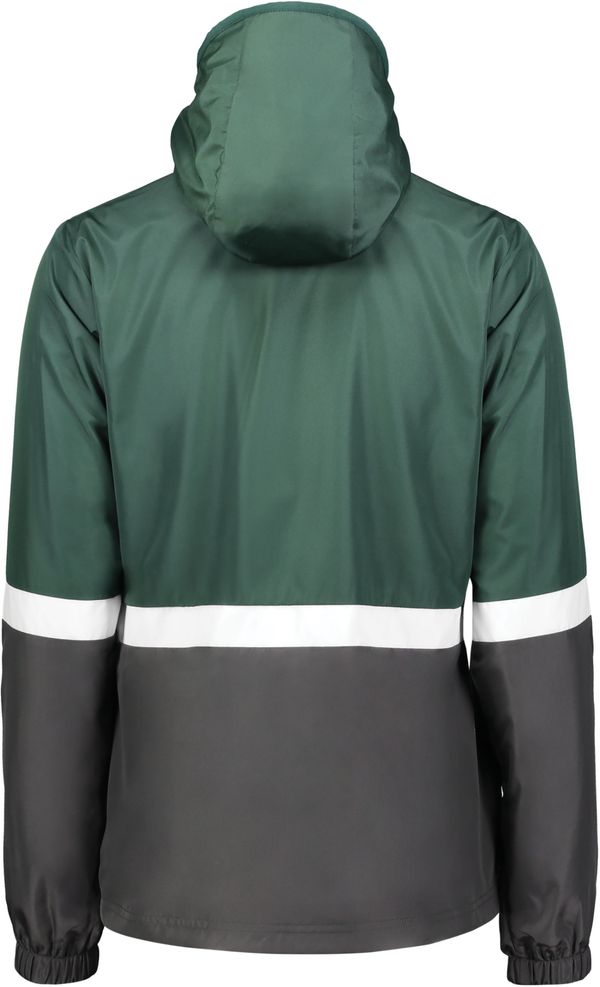 Am image of a Custom Holloway Ladies Turnabout Reversible Jacket in Dark Green/Carbon!