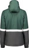 Am image of a Custom Holloway Ladies Turnabout Reversible Jacket in Dark Green/Carbon!