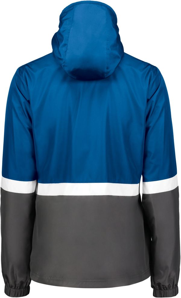 Am image of a Custom Holloway Ladies Turnabout Reversible Jacket in Royal/Carbon!