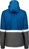Am image of a Custom Holloway Ladies Turnabout Reversible Jacket in Royal/Carbon!