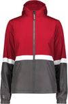 Am image of a Custom Holloway Ladies Turnabout Reversible Jacket in Scarlet/Carbon!