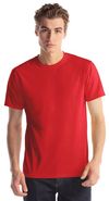 Am image of a Custom Jerico Fine Jersey TShirt in Red!