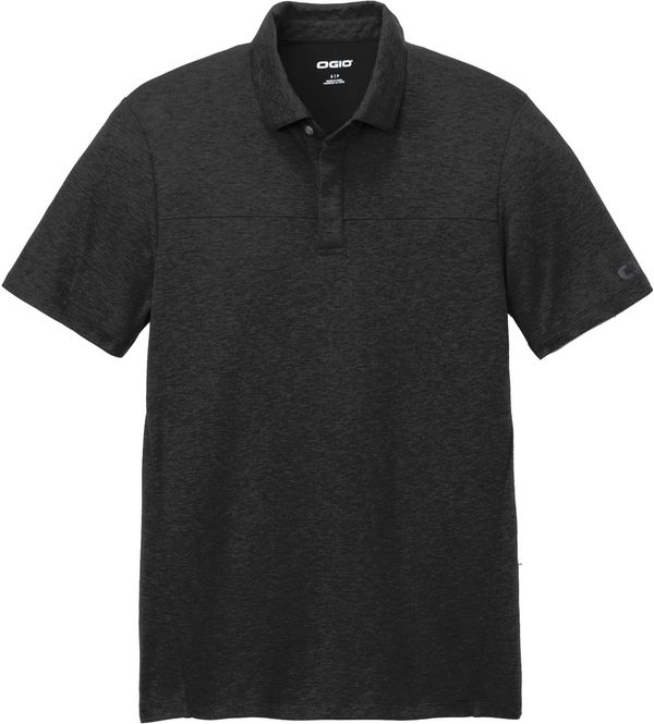 Am image of a Custom Ogio Command Polo in Blacktop!