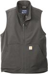 Am image of a Custom Carhartt Super Dux Soft Shell Vest in Gravel!