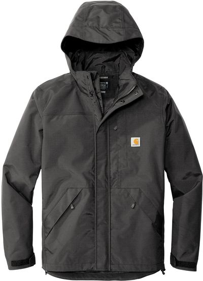 Am image of a Custom Carhartt Storm Defender Shoreline Jacket in Shadow Grey!