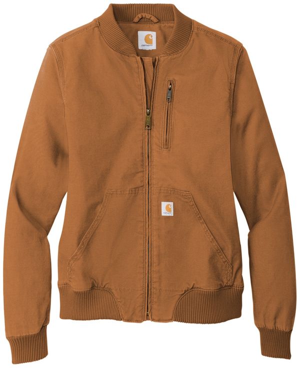 Am image of a Custom Carhartt Women’s Rugged Flex Crawford Jacket in Carhartt Brown!