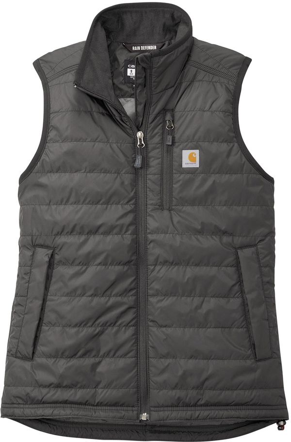 Am image of a Custom Carhartt Womens Gilliam Vest in Shadow Grey!