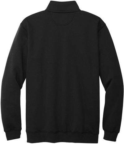 Am image of a Custom Carhartt Midweight Quarter Zip Mock Neck Sweatshirt in Black!