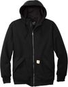 Am image of a Custom Carhartt® Midweight Thermal Lined Full Zip Sweatshirt in Black!