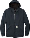 Am image of a Custom Carhartt® Midweight Thermal Lined Full Zip Sweatshirt in New Navy!