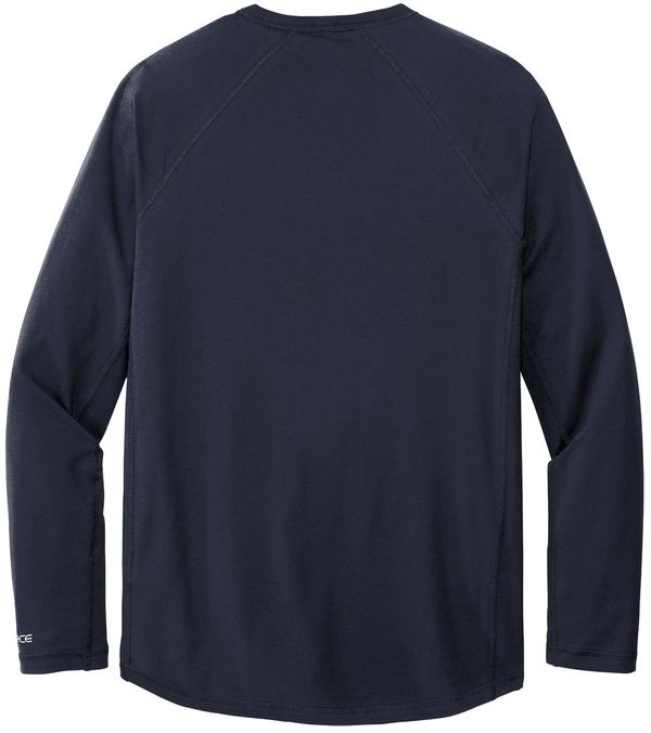 Am image of a Custom Carhartt Force Long Sleeve Pocket TShirt in Navy!
