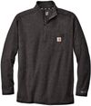 Am image of a Custom Carhartt Force Quarter Zip Long Sleeve TShirt in Carbon Heather!