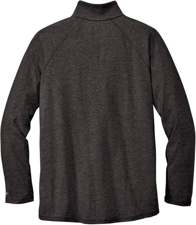 Am image of a Custom Carhartt Force Quarter Zip Long Sleeve TShirt in Carbon Heather!