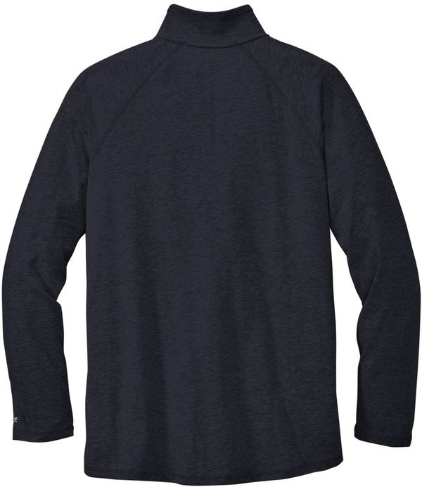 Am image of a Custom Carhartt Force Quarter Zip Long Sleeve TShirt in Navy!