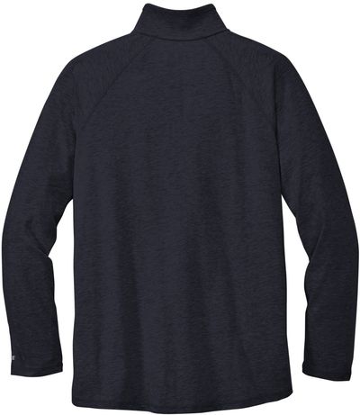 Am image of a Custom Carhartt Force Quarter Zip Long Sleeve TShirt in Navy!