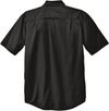 Am image of a Custom Carhartt Force Solid Short Sleeve Shirt in Black!
