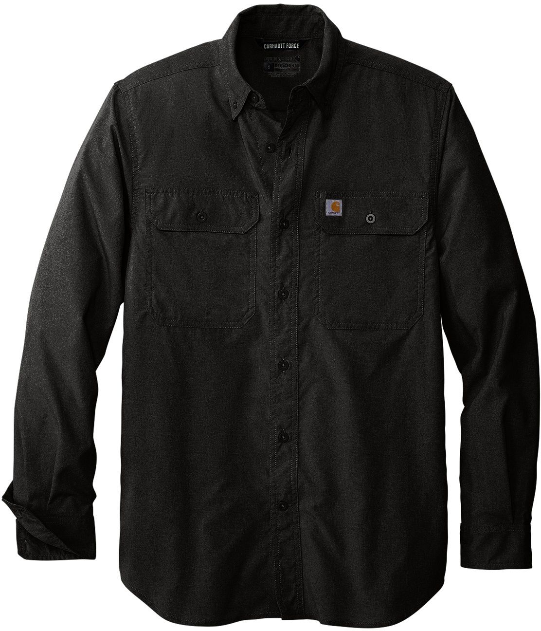 Carhartt Force Solid Long Sleeve Shirt in Black
