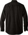 Am image of a Custom Carhartt Force Solid Long Sleeve Shirt in Black!
