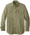 Am image of a Custom Carhartt Force Solid Long Sleeve Shirt in Burnt Olive!