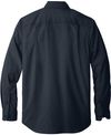 Am image of a Custom Carhartt Force Solid Long Sleeve Shirt in Navy!