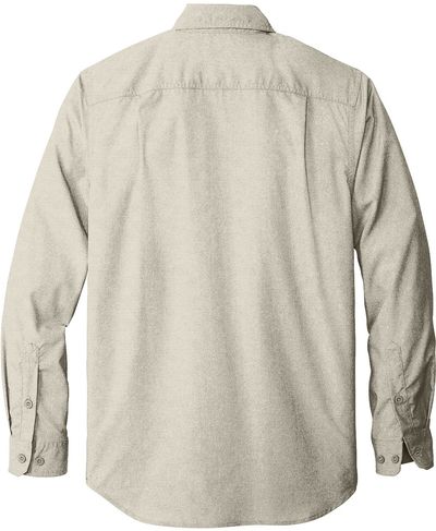 Am image of a Custom Carhartt Force Solid Long Sleeve Shirt in Steel!