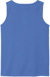 Am image of a Custom Comfort Colors Heavyweight Ring Spun Tank Top in Flo Blue!