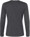 An image of a Custom Bella and Canvas Womens Jersey Long Sleeve Tee in Dark Grey Heather!