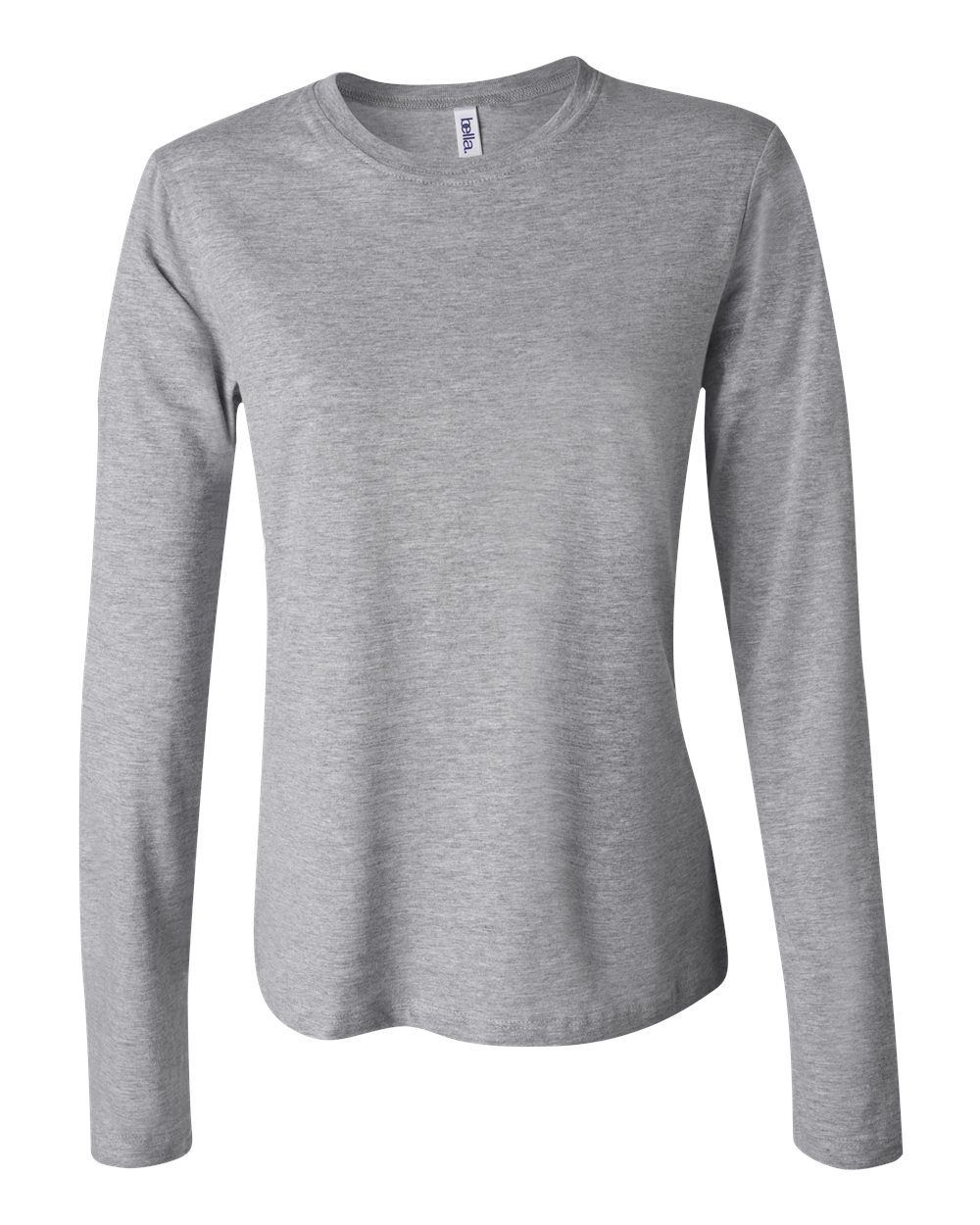 Bella and Canvas Womens Jersey Long Sleeve Tee in Athletic Heather