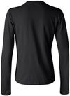 Am image of a Custom Bella and Canvas Womens Jersey Long Sleeve Tee in Black!